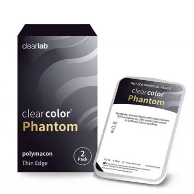 CLEARCOLOR PHANTOM ΜΗΝΙΑΙΟΙ ΑΠΟΚΡΙΑΤΙΚΟΙ ΦΑΚΟΙ ΕΠΑΦΗΣ (2 ΦΑΚΟΙ)