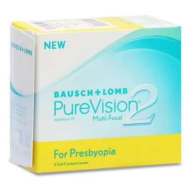 PUREVISION 2 FOR PRESBYOPIA MONTHLY DISPOSABLE SILICON HYDROGEL MULTIFOCAL CONTACT LENSES (6 LENSES)
