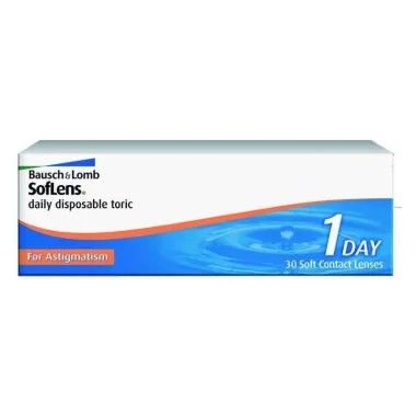 SOFLENS DAILY DISPOSABLE TORIC DAILY DISPOSABLE CONTACT LENSES FOR ASTIGMATISM (30 LENSES)