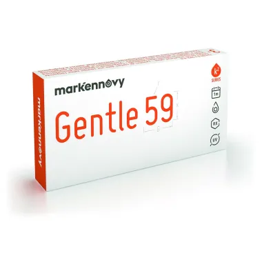 GENTLE 59 SHPERIC MONTHLY CONTACT LENSES (3 LENSES)