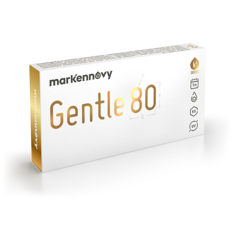 GENTLE 80 ASHPERIC MONTHLY CONTACT LENSES (3 LENSES)