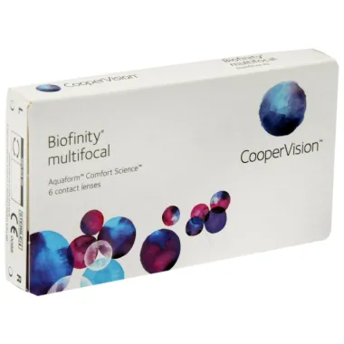 BIOFINITY MULTIFOCAL ΜΗΝΙΑΙΟΙ ΠΟΛΥΕΣΤΙΑΚΟΙ ΦΑΚΟΙ ΕΠΑΦΗΣ ΣΙΛΙΚΟΝΗΣ ΥΔΡΟΓΕΛΗΣ (6 ΦΑΚΟΙ)