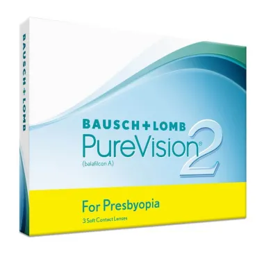 PUREVISION 2 FOR PRESBYOPIA MONTHLY DISPOSABLE SILICON HYDROGEL MULTIFOCAL CONTACT LENSES (3 LENSES)