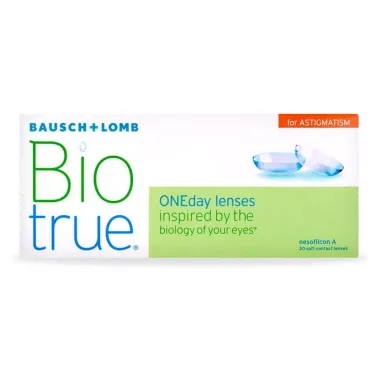 BIOTRUE ONEDAY FOR ASTIGMATISM DAILY DISPOSABLE CONTACT LENSES FOR ASTIGMATISM(30 LENSES)