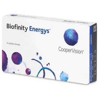 BIOFINITY ENERGYS MONTHLY DISPOSABLE SILICON HYDROGEL CONTACT LENSES (3 LENSES)