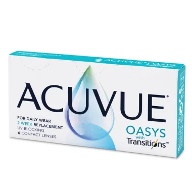 ACUVUE OASYS WITH TRANSITIONS PHOTOCHROMIC BIWEEKLY CONTACT LENSES (6 LENSES)