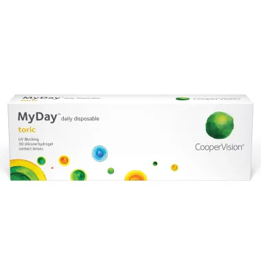 COOPERVISION MYDAY DAILY TORIC CONTACT LENSES 30PK