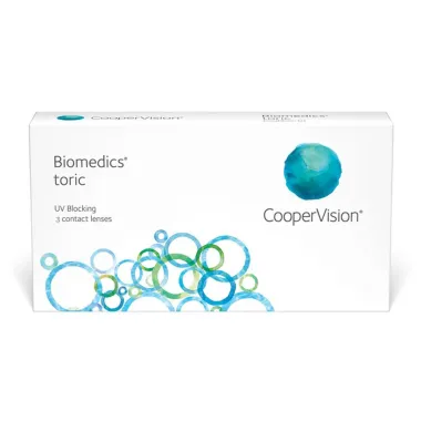 BIOMEDICS TORIC MONTHLY DISPOSABLE BIOMIMETIC CONTACT LENSES FOR ASTIGMATISM (3 LENSES)