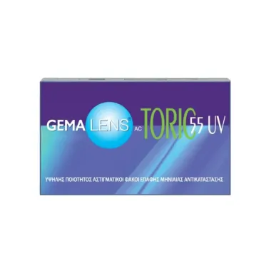 GEMALENS TORIC 55UV MONTHLY DISPOSABLE CONTACT LENSES (3 LENSES)