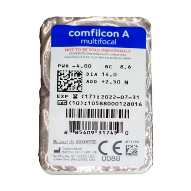 BIOFINITY MULTIFOCAL ΜΗΝΙΑΙΟΙ ΠΟΛΥΕΣΤΙΑΚΟΙ ΦΑΚΟΙ ΕΠΑΦΗΣ ΣΙΛΙΚΟΝΗΣ ΥΔΡΟΓΕΛΗΣ (6 ΦΑΚΟΙ)