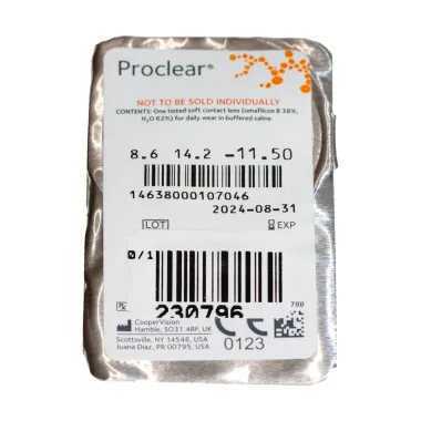 PROCLEAR MONTHLY DISPOSABLE BIOMIMETIC CONTACT LENSES (3 LENSES)