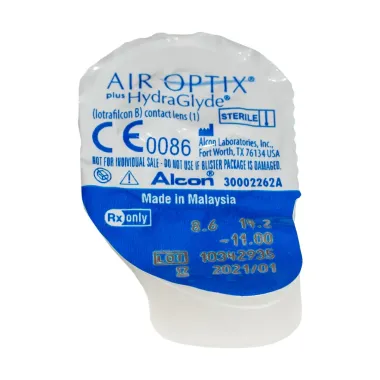 AIR OPTIX HYDRAGLYDE ΜΗΝΙΑΙΟΙ ΦΑΚΟΙ ΕΠΑΦΗΣ ΣΙΛΙΚΟΝΗΣ ΥΔΡΟΓΕΛΗΣ (3 ΦΑΚΟΙ)