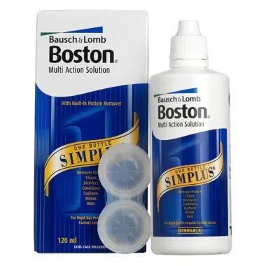 BOSTON SIMPLUS ΥΓΡΟ ΦΑΚΩΝ ΕΠΑΦΗΣ ΓΙΑ ΣΚΛΗΡΟΎΣ & ΗΜΊΣΚΛΗΡΟΥΣ ΦΑΚΟΎΣ ΕΠΑΦΉΣ 120ML