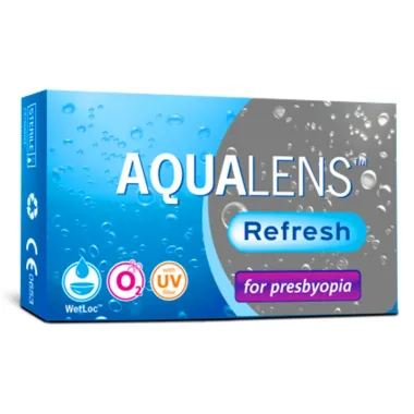 AQUALENS REFRESH FOR PRESBYOPIA MONTHLY DISPOSABLE MULTIFOCAL CONTACT LENSES (3 LENSES)