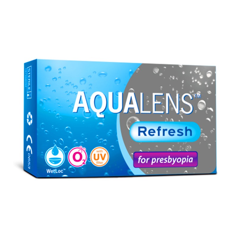 AQUALENS REFRESH FOR PRESBYOPIA ΜΗΝΙΑΙΟΙ ΠΟΛΥΕΣΤΙΑΚΟΙ ΦΑΚΟΙ ΕΠΑΦΗΣ (3 ΦΑΚΟΙ)