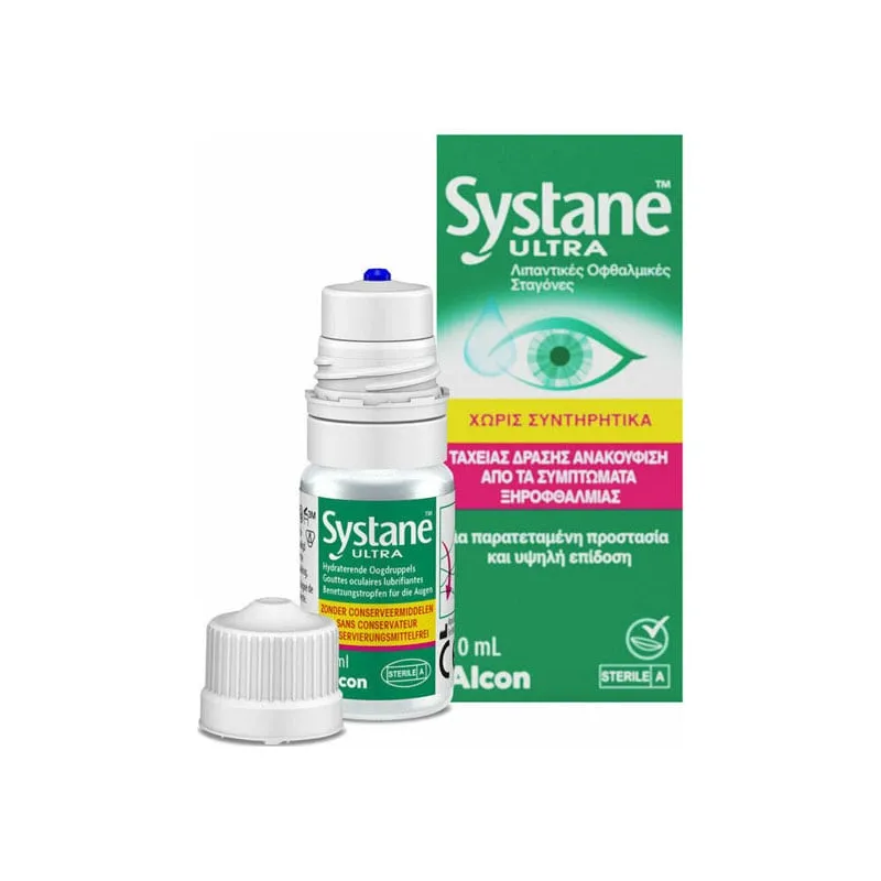 SYSTANE ULTRA LUBRICATING EYE DROPS FOR DRY EYES 10ML